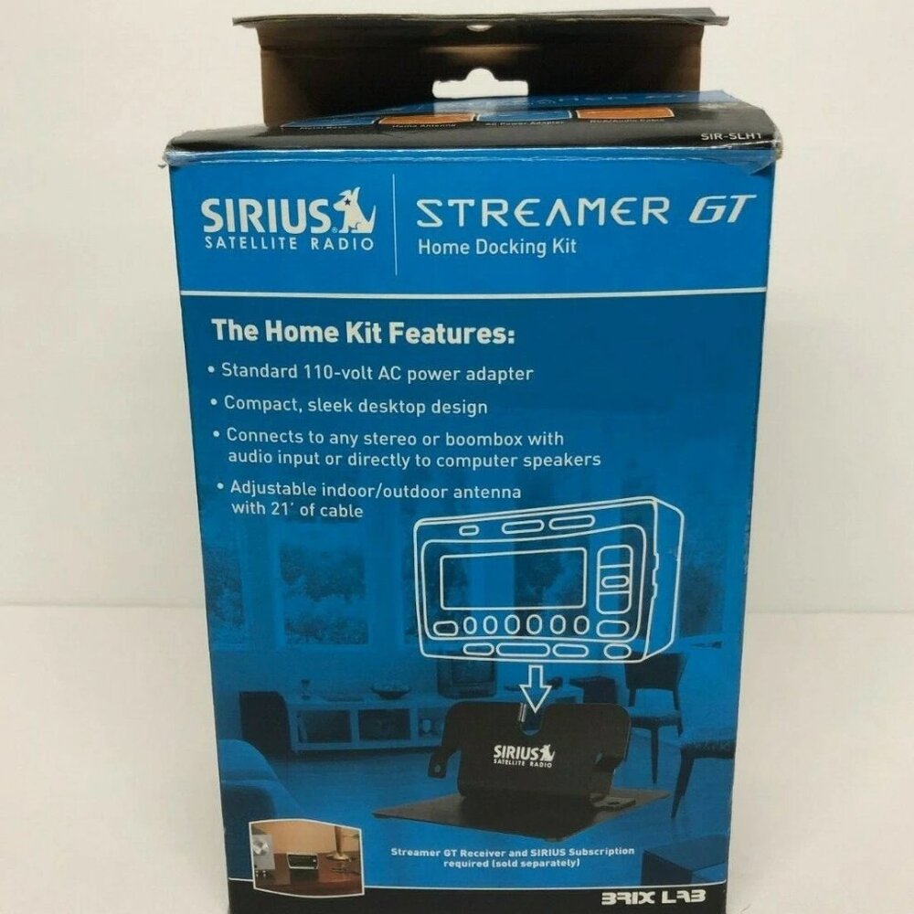 Sirius Satellite Radio Home Docking Kit by Streamer GT - Missing Antenna AS IS
